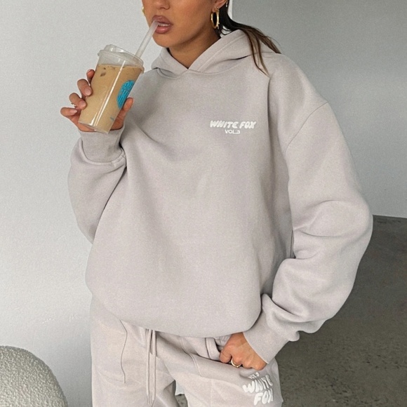 White Fox Hoodie "Offstage, Moon" - Picture 2 of 2